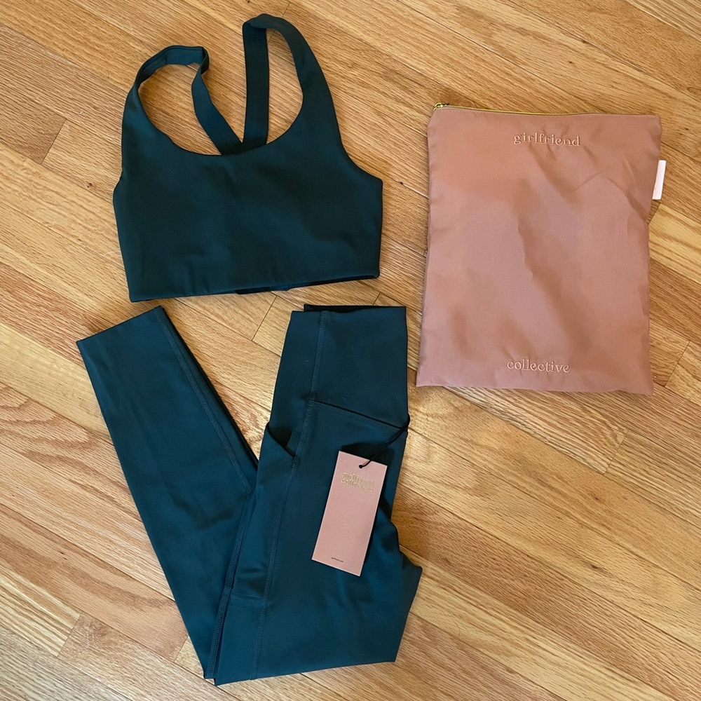 Girlfriend Collective sports bra and leggings XS